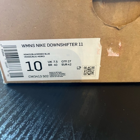 NIKE DOWNSHIFTER WOMEN SIZE 10NEW PINK AND BLACKENED BLUE RUNNING SHOES - Picture 10 of 11